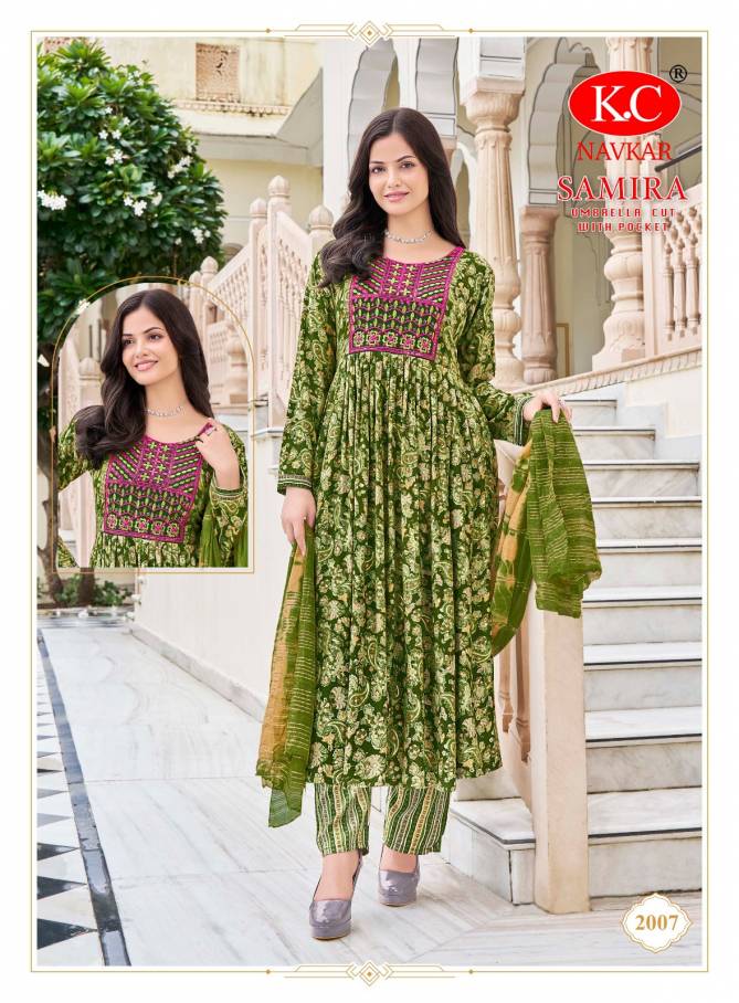 Samira Vol 2 By Kc Rayon Printed Kurti With Bottom Dupatta Wholesalers In Delhi
